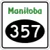 Provincial Road 357 marker