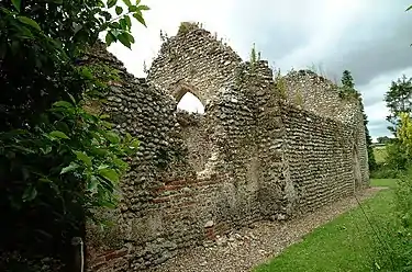 The ruins of Saint Marys Church, Mannington