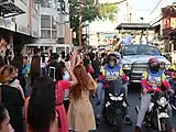 Manny Pacquiao campaigning in Marikina City
