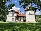 Front of the Pawlikowski Manor house in Medyka