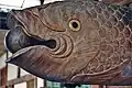 Head of the wooden fish at Manpuku-ji, Uji, Japan