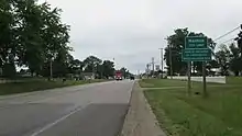 Road signage along Bus. US 131