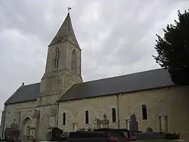 The church in Manvieux