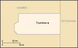 Map of the bantustan.