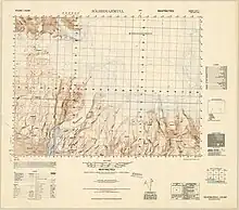 Map of Sólheimajökull Glacier, 1951