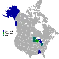 Location of teams in