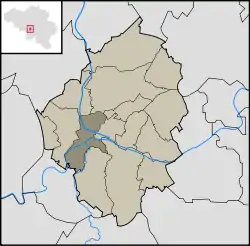 Location in the municipality of Charleroi