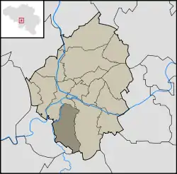 Location in the municipality of Charleroi