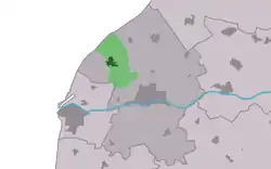 Location in the Franekeradeel municipality