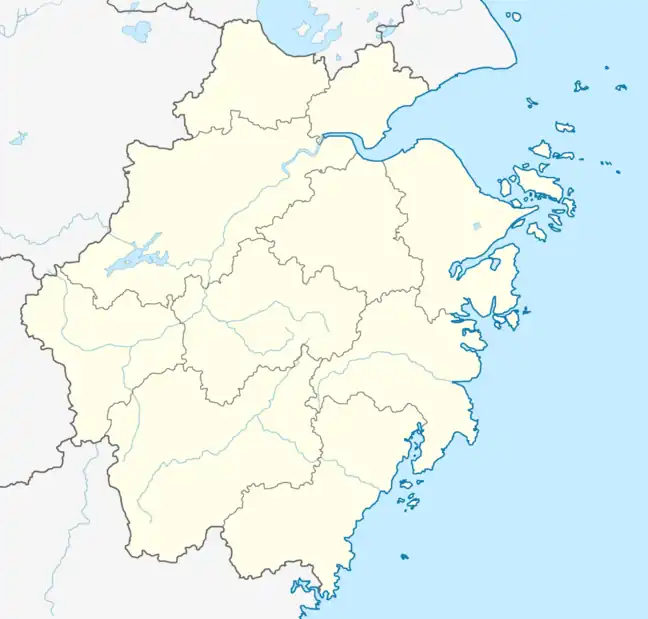 Jiaojiang is located in Zhejiang