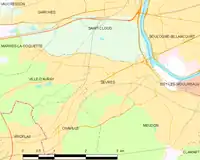 Map of the commune