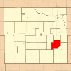 Location in Custer County