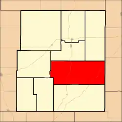 Location within Chase County