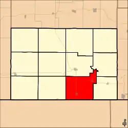 Location in Chautauqua County