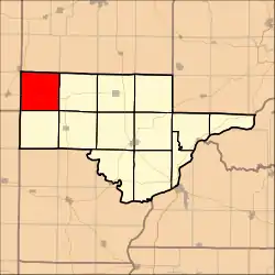 Location in Schuyler County