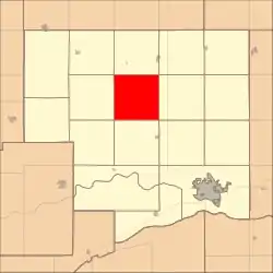 Location in Platte County