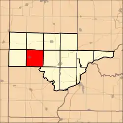 Location in Schuyler County