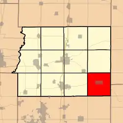 Location in Franklin County