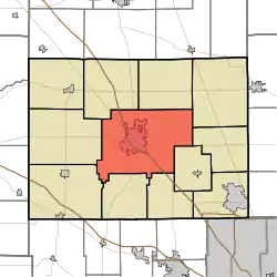 Location of Center Township in Boone County