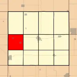 Location in Chickasaw County