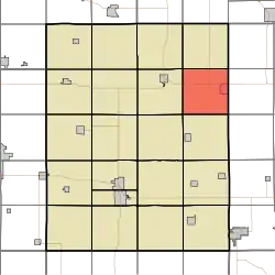 Location of Clark Township in Tama County