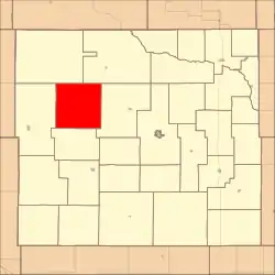 Location in Custer County