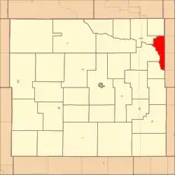 Location in Custer County