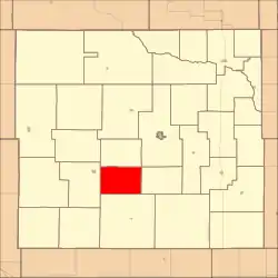 Location in Custer County