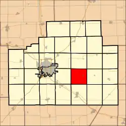 Location in McLean County