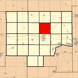 Location in Bureau County