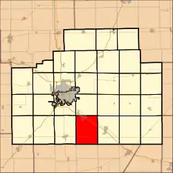 Location in McLean County