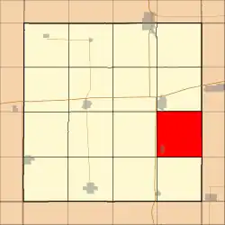 Location in Hancock County