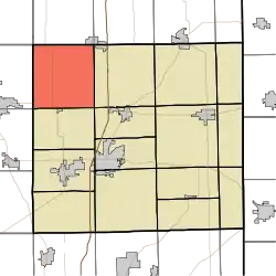 Location of Fairfield Township in DeKalb County