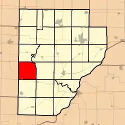 Location in Fulton County