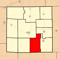 Location in Jasper County