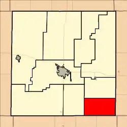 Location in Ellis County