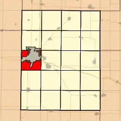 Location in Knox County