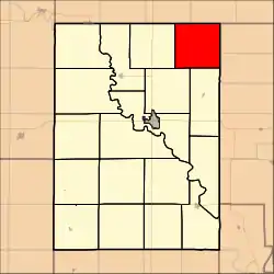 Location in Clay County