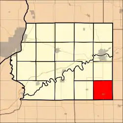 Location in Whiteside County