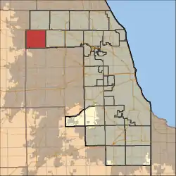 Location in Cook County