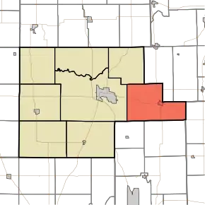 Location of Henry Township in Fulton County