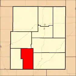 Location within Chase County