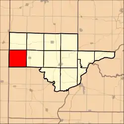 Location in Schuyler County