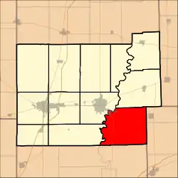 Location in Coles County