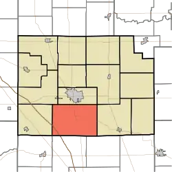 Location of Jackson Township in Clinton County