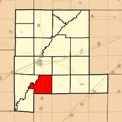 Location in Fayette County