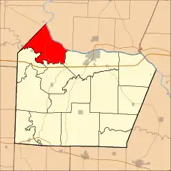 Location in Cooper County