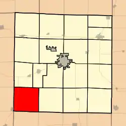 Location in McDonough County