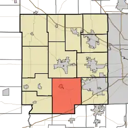 Location in Hendricks County