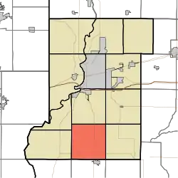 Location in Vigo County